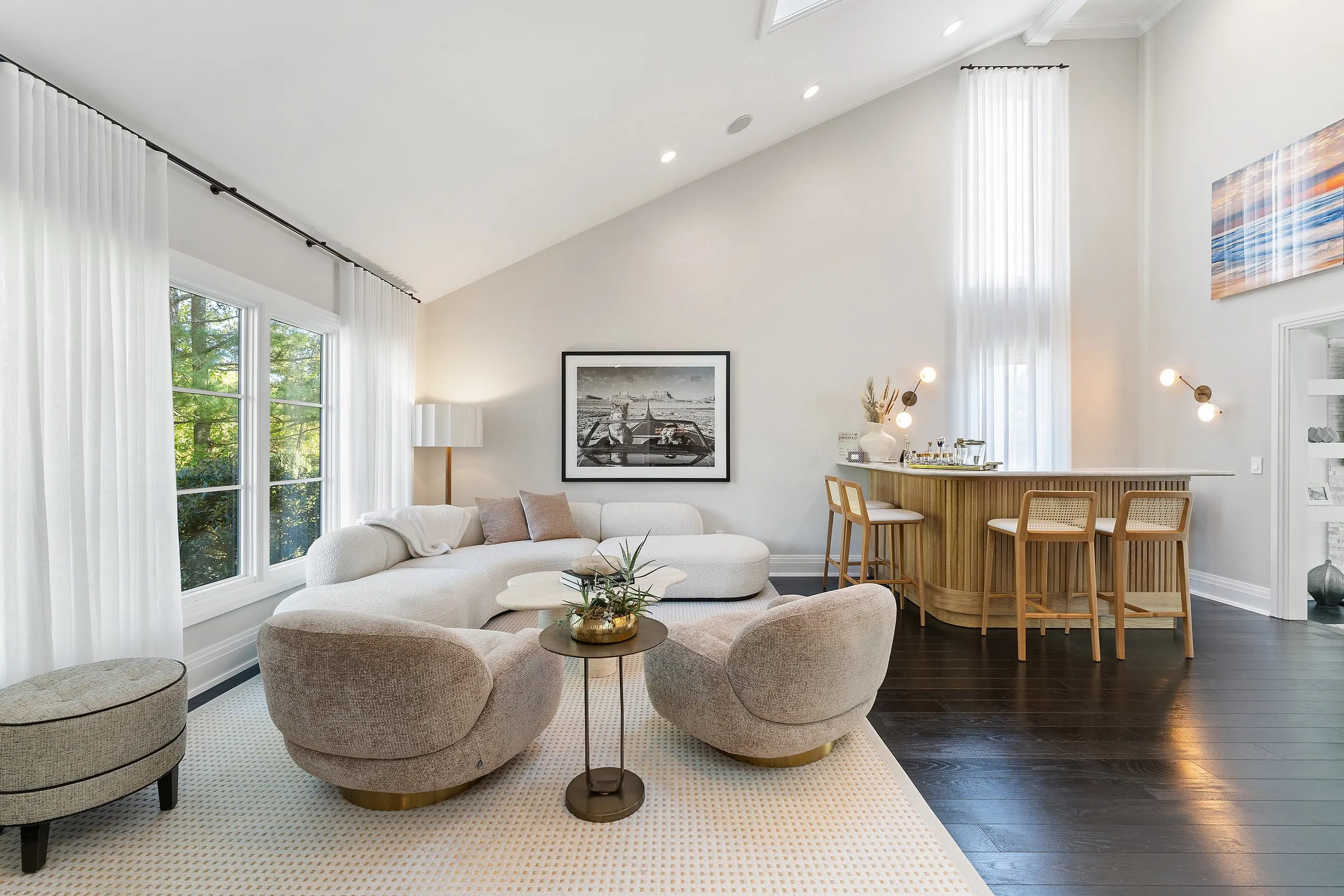 Professionally staged luxury interior